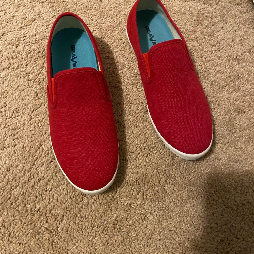 Women’s Red Slip-On SeaVees Shoes